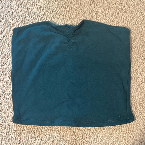 PacSun tube top crop top emerald green size medium - Picture 1 of 7